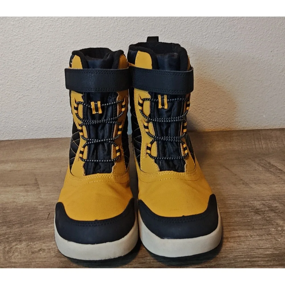 Merrell Snow Quest‎ Lite 3.0 Kids Size 1 Yellow Black Waterproof Winter Boots